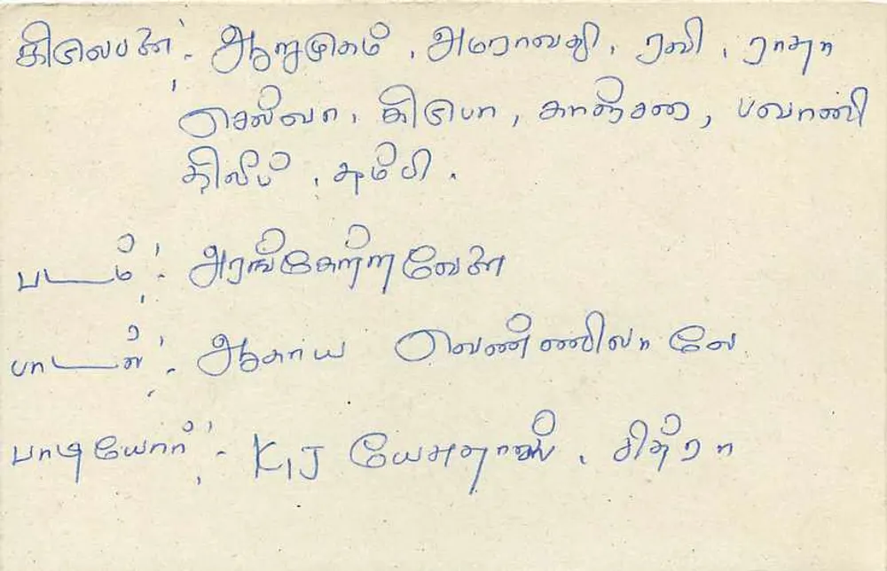 Sri Lanka — carta postal com carimbo de 75 centavos — editor desconhecido - Verso