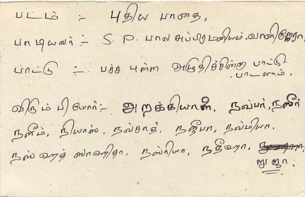 Carte postale de Kuruñecala — Sri Lanka — editor desconhecido, número de série não visível - Verso