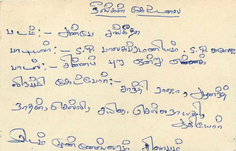 Sri Lanka — tarjeta postal con sello de 75 centavos y texto en tamil — editor Sri Lanka Post - Reverso