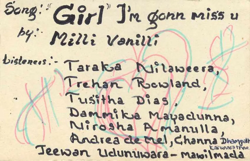 Carta postal Sri Lanka — 75 cents — editor desconhecido, número de série não visível - Verso