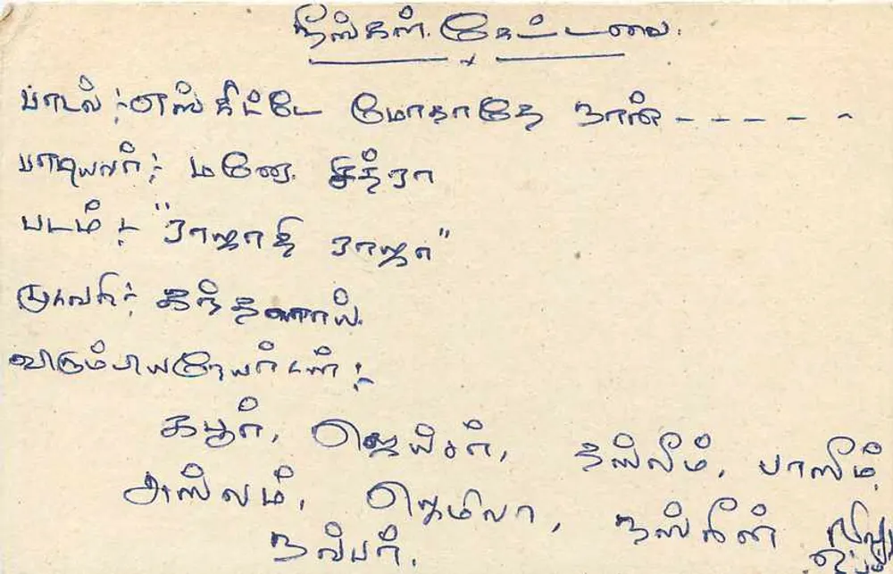 Sri Lanka — cartão postal com selo de 75 centavos — editor não visível - Verso