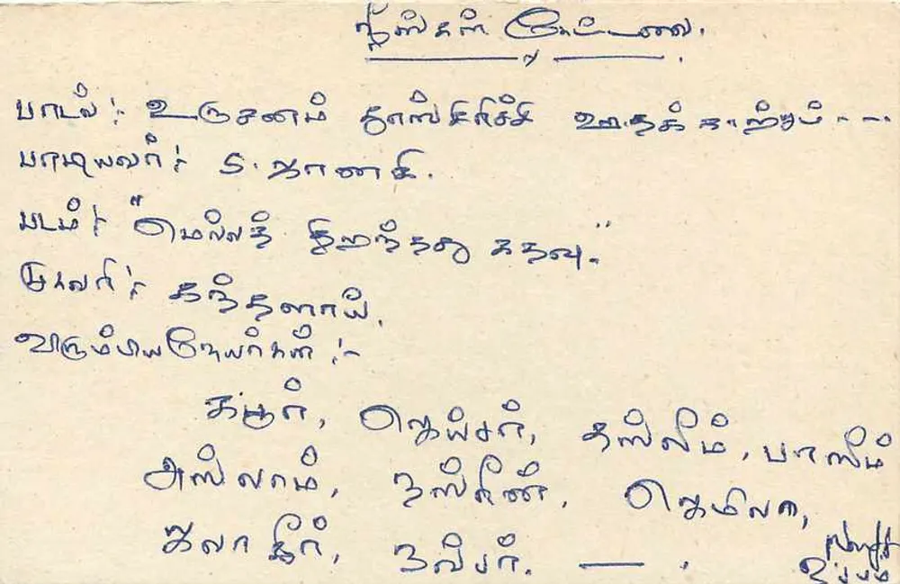 Sri Lanka — cartão postal com selo de 75 centavos — editor desconhecido - Verso