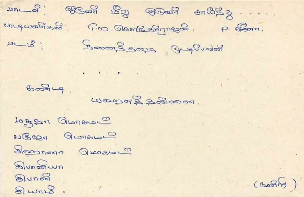 Sri Lanka — carta postal com selo de 75 centavos — editor desconhecido - Verso
