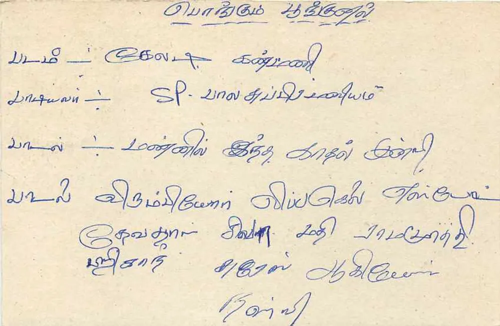 Tarjeta postal del Sri Lanka — texto en tamil — sello de 75 centavos con obliteración - Reverso