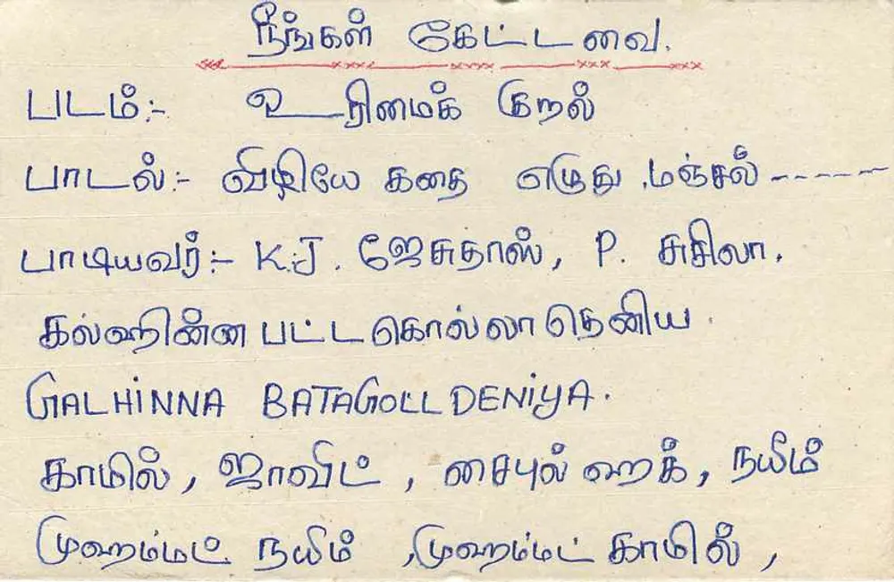 Kandy — Sri Lanka — tarjeta postal con sello y cancillería - Reverso