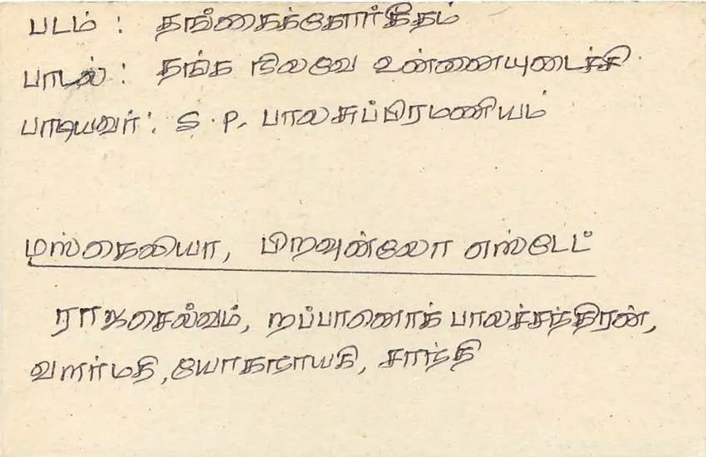 Agrapata - Sri Lanka — cartão postal com selo de 75 centavos e carimbo original - Verso