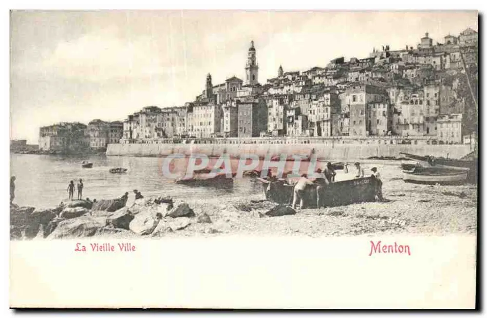 A Velha Cidade — Menton — editor SACCOR - Frente