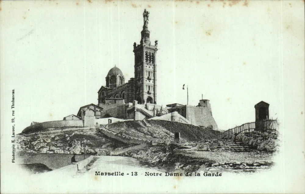 Marseille - Nossa Senhora da Guarda — Fototipia E. Lacour, 19, rua Thuillier - Frente