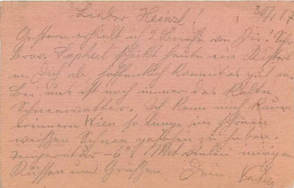 Tábori-Mail Card — Military Postcard — unknown publisher, series number not visible - Back