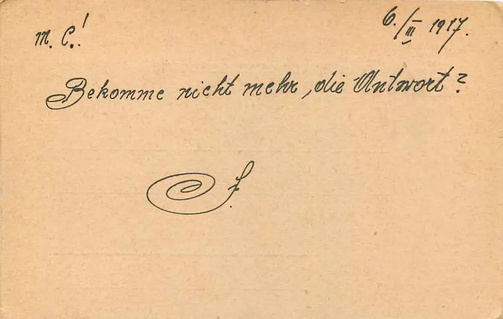 फेल्डपोस्ट कार्ड - ओडेसा, 7 मार्च 1917 - फेल्डपोस्ट 431 - पीछे