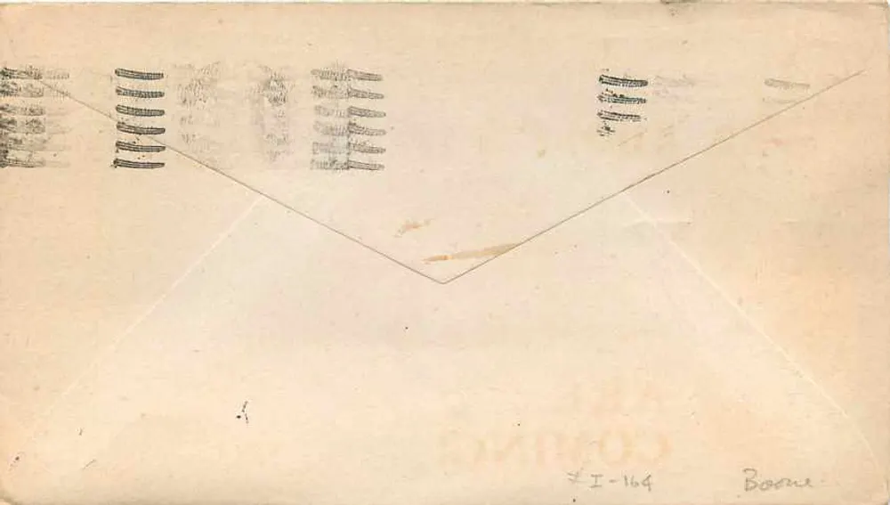 V voor de overwinning — oorlogsboodschap — U.S. Army A.P.O. 829 - Achterkant