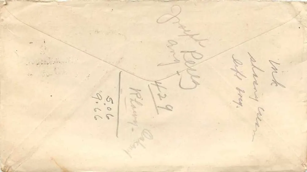 Militäransichtskarte — Vereinigte Staaten — 1945 — A.P.O. 140 - Rückseite