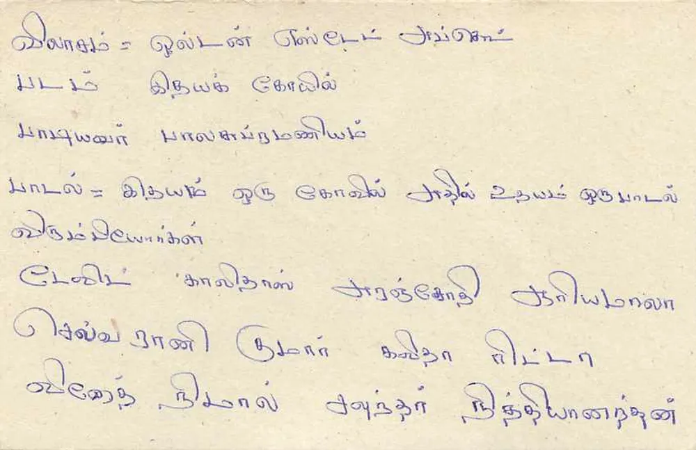 Sri Lanka — carte postale avec timbre 75 cents — éditeur Sri Lanka Post - Verso