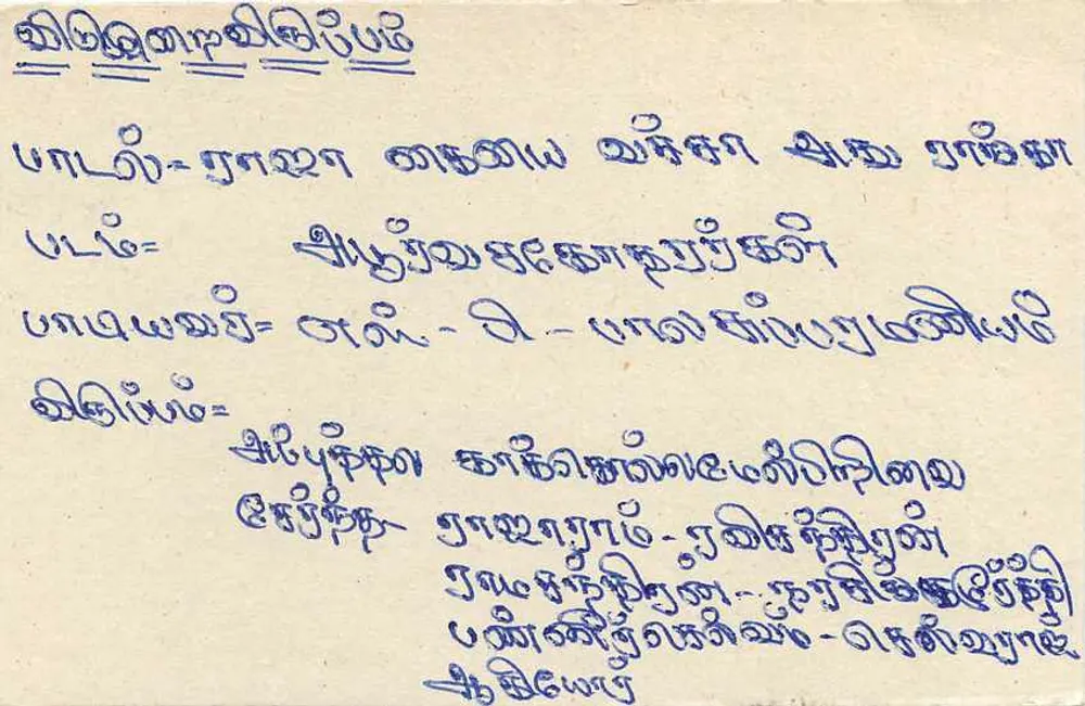 Colombo — cartão postal Sri Lanka — editor desconhecido - Verso