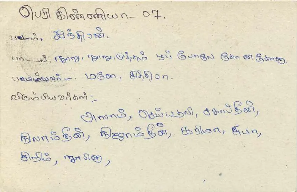 Sri Lanka — cartão postal com selo de 75 centavos — editor Sri Lanka Post - Verso