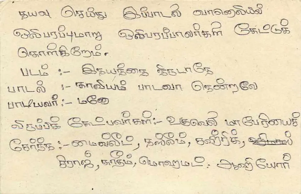 Sri Lanka — carta postal com selo de 75 centavos — editor desconhecido - Verso