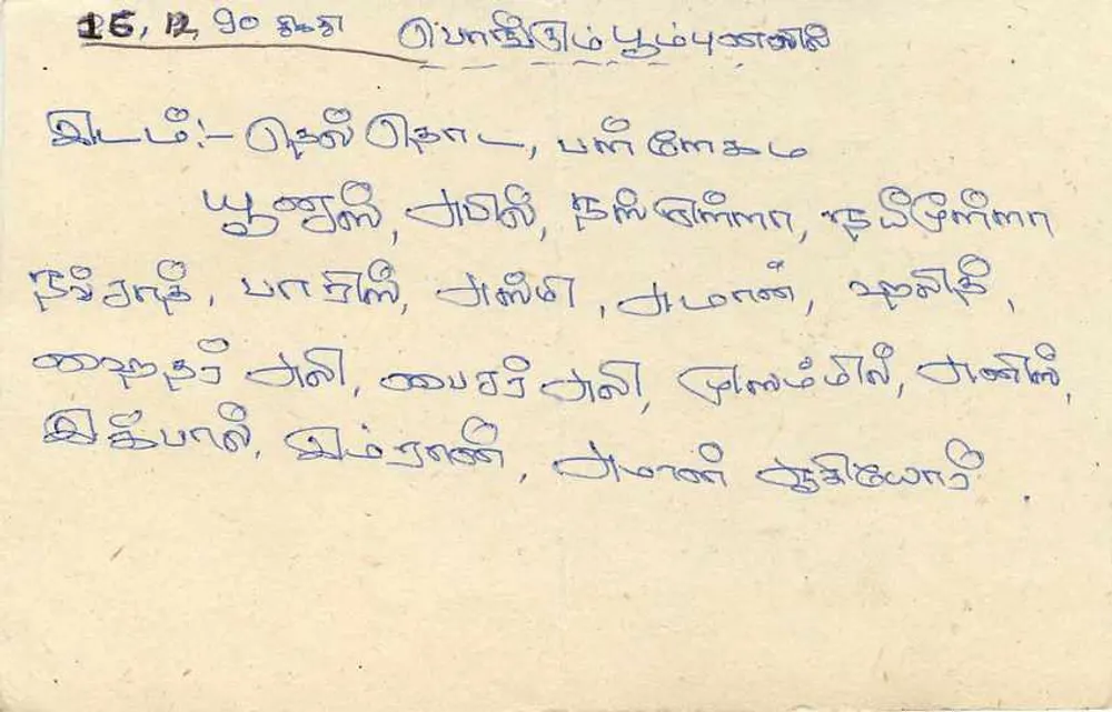 Sri Lanka — cartão postal com selo de 75 centavos — editor Sri Lanka Post - Verso
