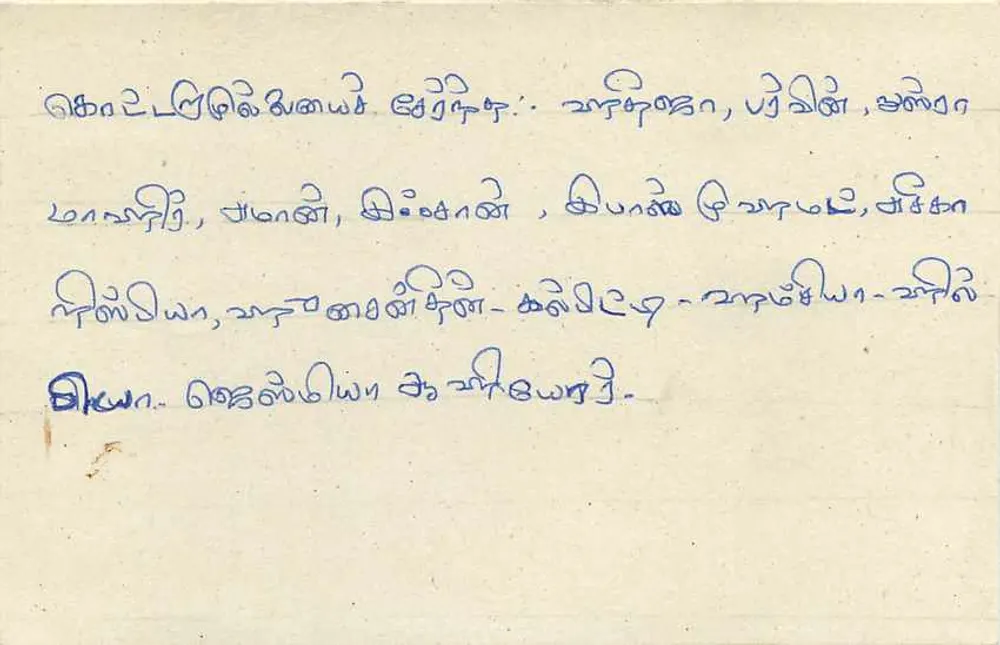 Sri Lanka — carta postal com selo de 75 centavos — editor Sri Lanka Post - Verso