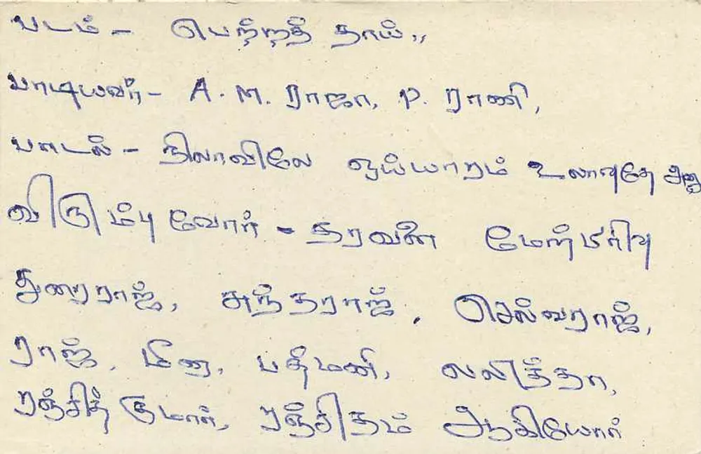 Carta postal do Sri Lanka — texto em tamil — editor Sri Lanka Post - Verso