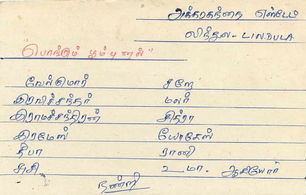 Sri Lanka — carta postal com selo de 75 centavos — editor Sri Lanka - Verso
