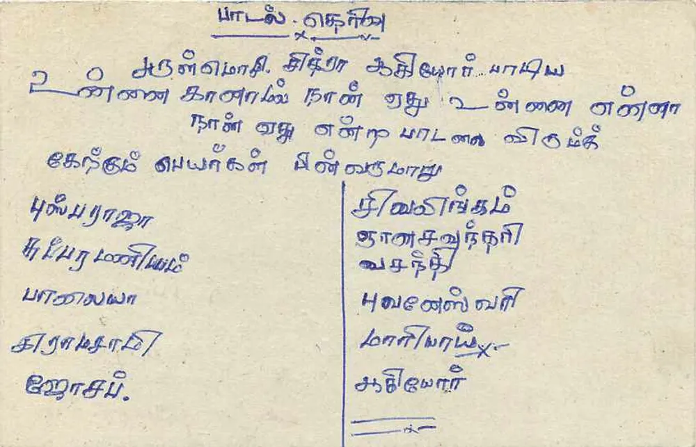 Sri Lanka — tarjeta postal con sello de 75 centavos y sello postal — editor SRI-LANKA - Reverso