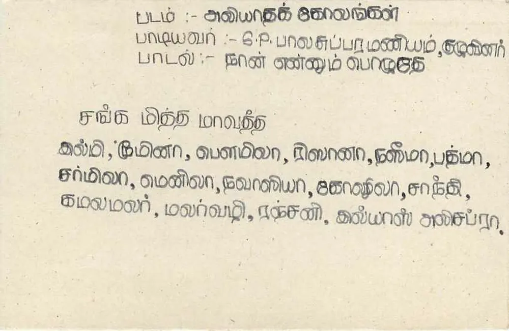 Sri Lanka — carta postal com selo de 75 centavos — editor desconhecido - Verso