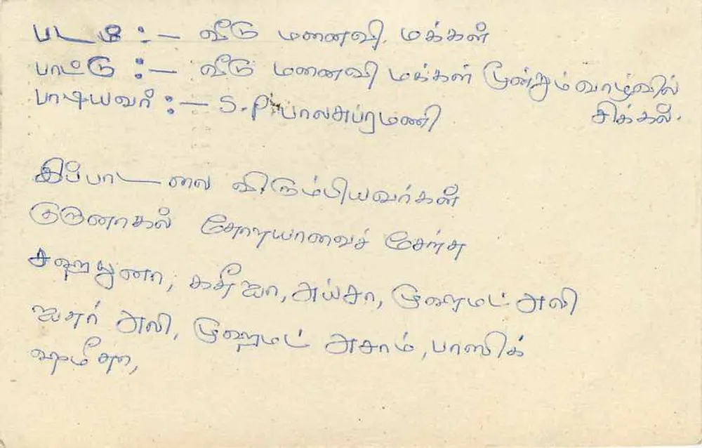 Sri Lanka — carta postal com selo de 75 cents — editor Sri Lanka Post - Verso