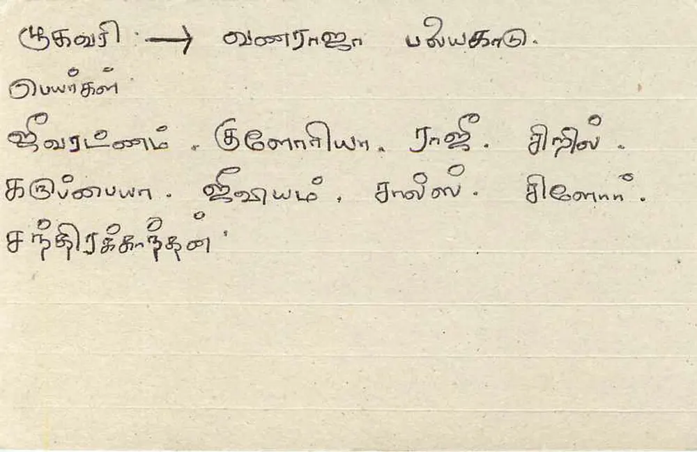 Sri Lanka — carta postal com selo de 75 centavos — editor Sri Lanka Post - Verso