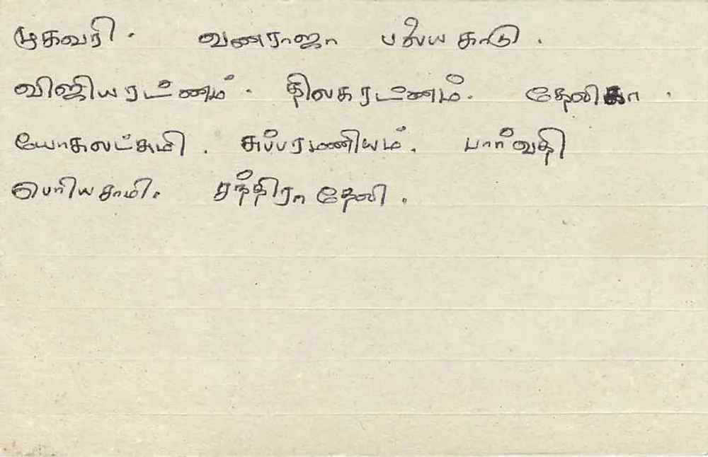 Sri Lanka — cartão postal com selo 75 — editor Sri Lanka Post - Verso