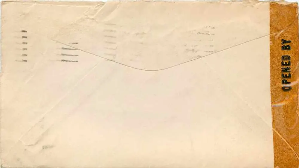 Seattle, Washington — Enveloppe militaire U.S. Army Examiner — datée 10 mars 1944 - Verso