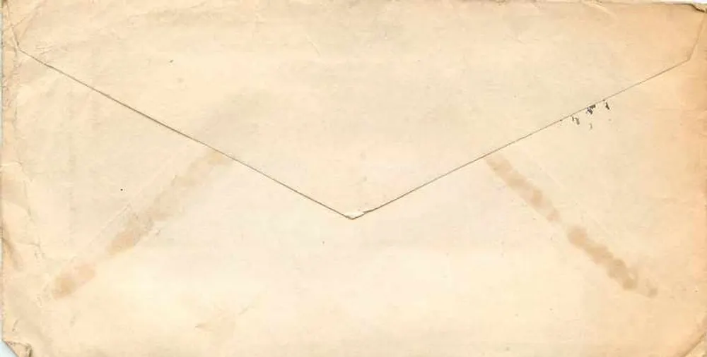 Enveloppe militaire — 14 août 1943 — U.S. Army — éditeur non visible - Verso
