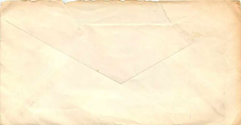 Enveloppe — lettre à Mr. & Mrs. Edw. J. Delaney, Syracuse — timbre 3c Liberté, oblitération New York 10 AM 1955 - Verso