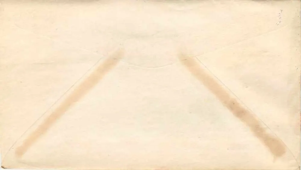 Base Aérea de Pyote — Bandeira americana e águia — editor não visível - Verso