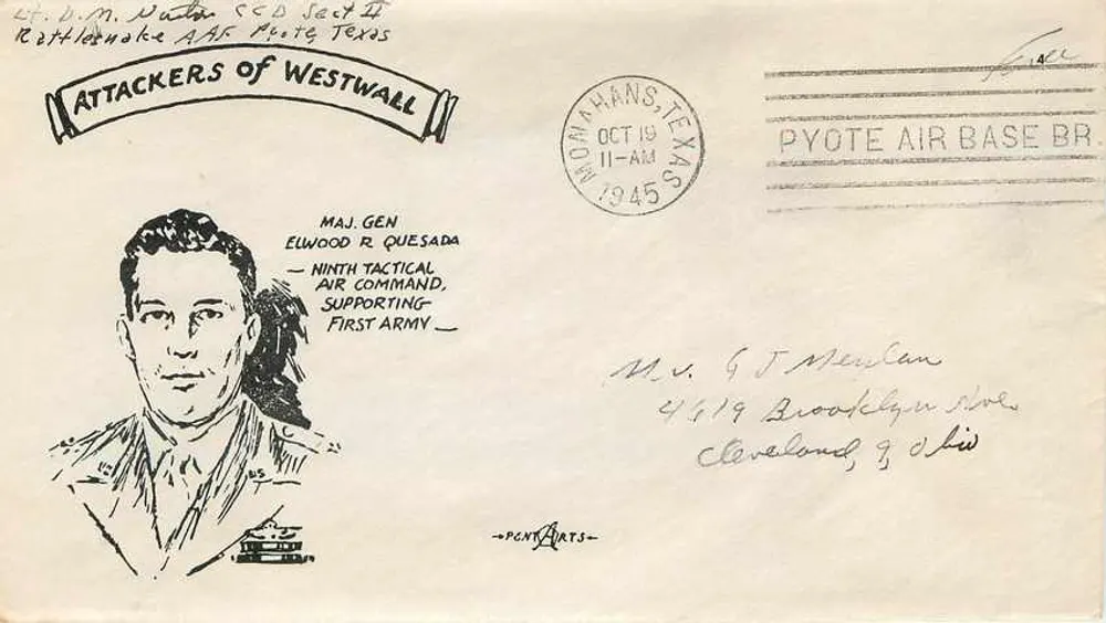 Angriff auf Westwall — Pyote Air Base, Texas — Pent Arts - Vorderseite