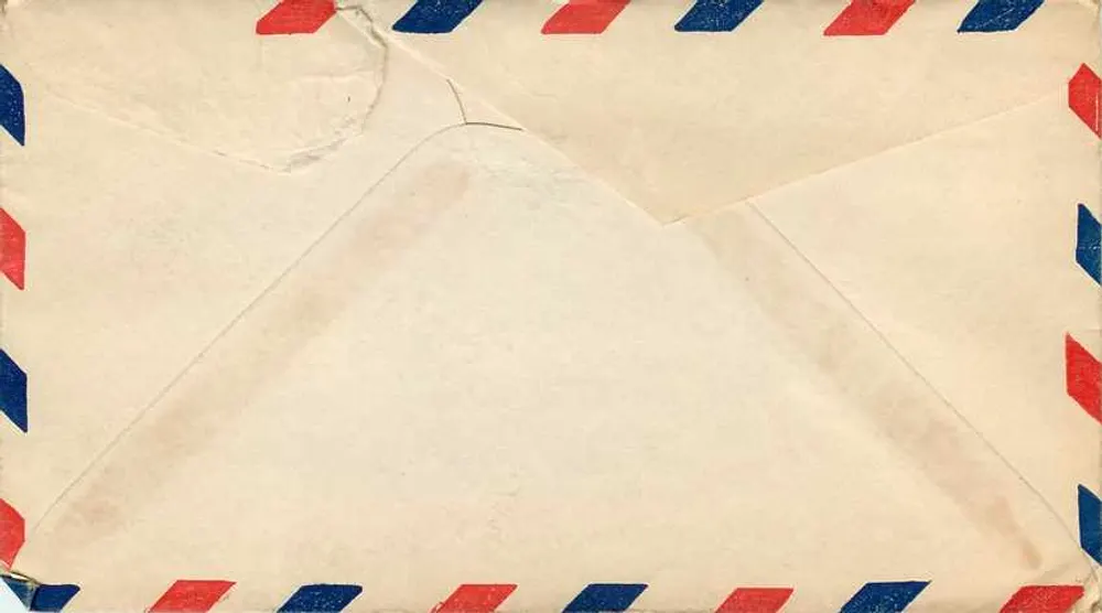 Carta postal aérea — Estados Unidos — 1944 — U.S. Army Postal Service - Verso