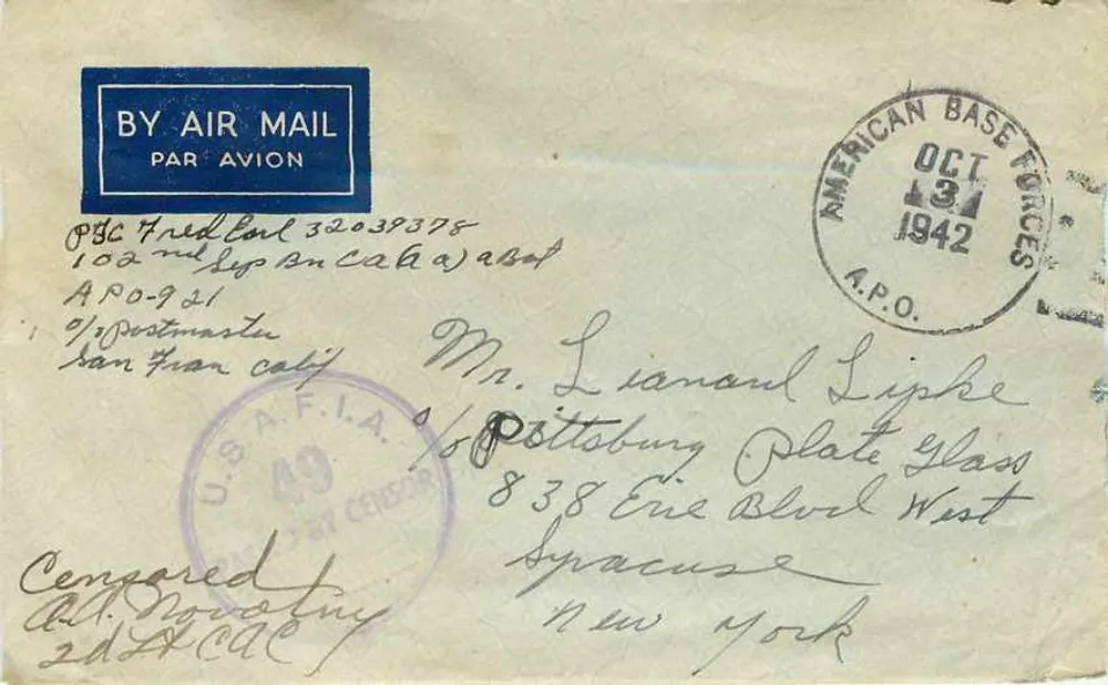 Luftbildkarte — APO 931, amerikanische Basis — Verlag U.S.A.F.I.A. n°49 - Vorderseite