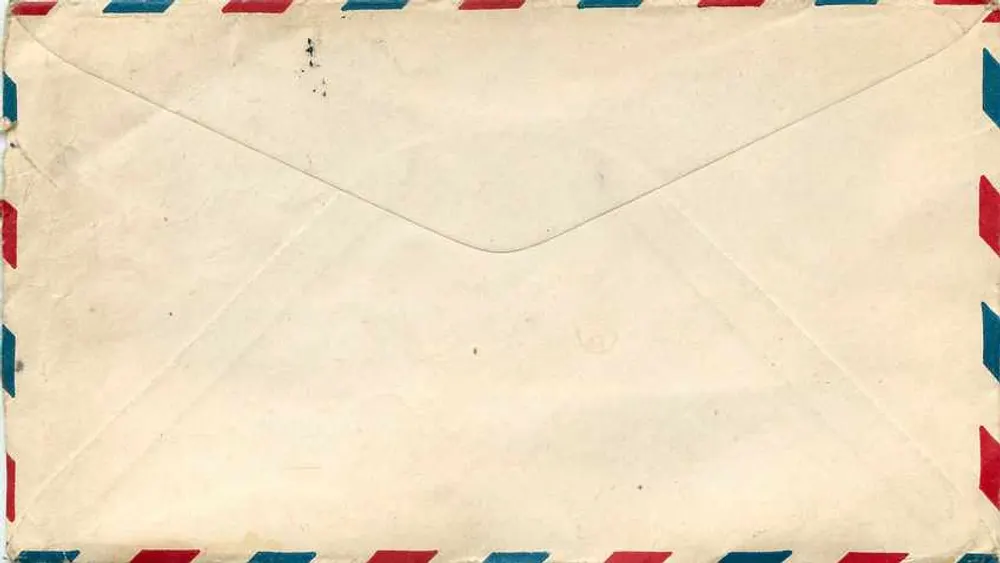 Carte postale aérienne — Lettre de service naval — Éditeur : U.S. Navy - Verso