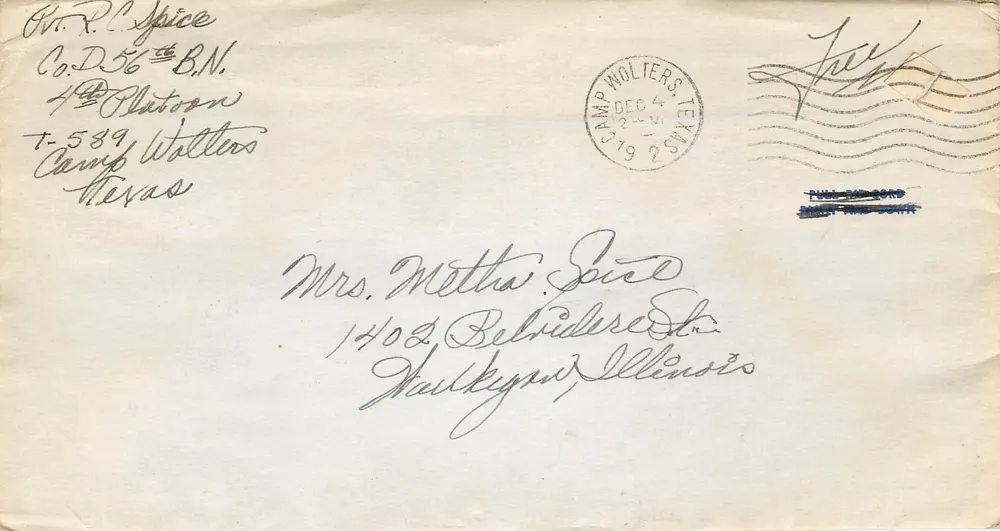 Camp Walters, Texas — Carta militar — Camp Walters, Texas - Frente