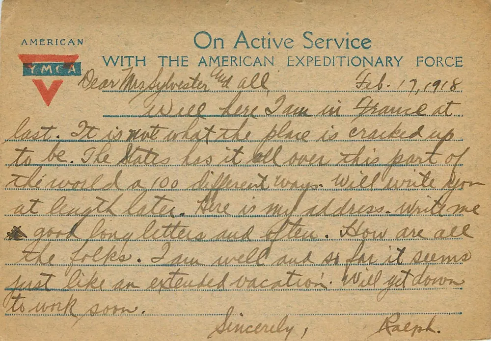 Germont — Soldado em serviço ativo — American Expeditionary Force - Frente