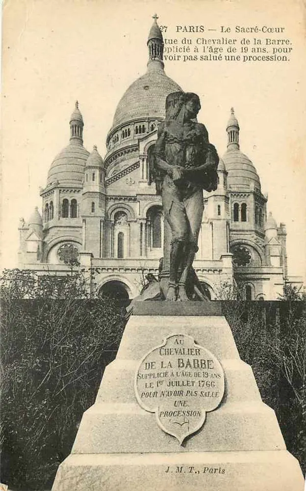 Paris — Die Heilige Jungfrau — Statue des Ritters von la Barre - Vorderseite