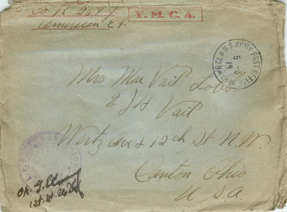 Carte postale de l'Y.M.C.A. — Éditeur Y.M.C.A. — N° de série non visible - Recto