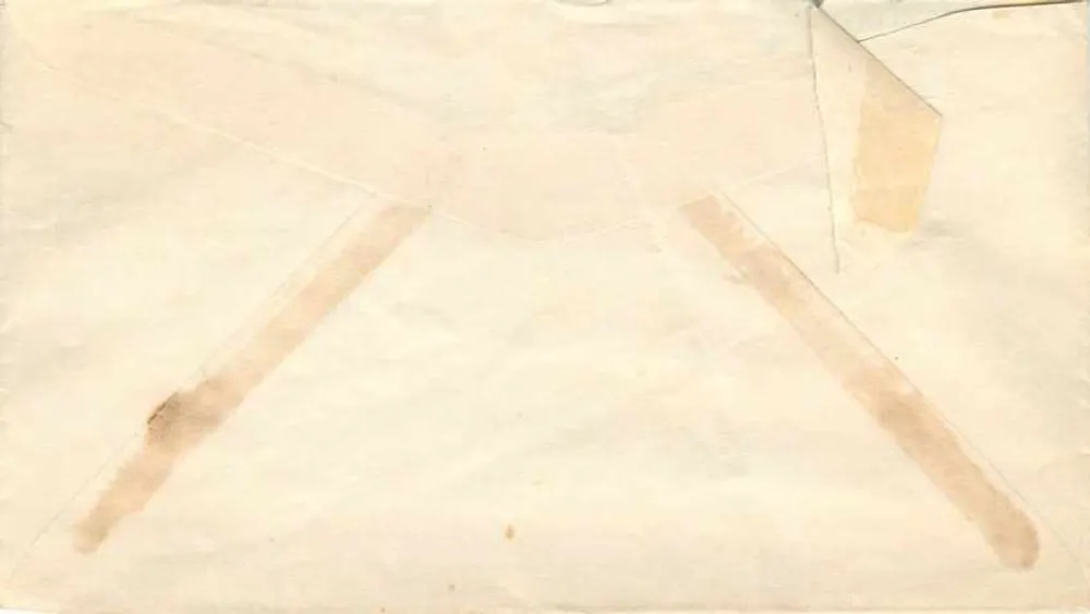 Corpus Christi — USNATB — 9/c G.K. Vauline — 8 cents Air Mail - Back