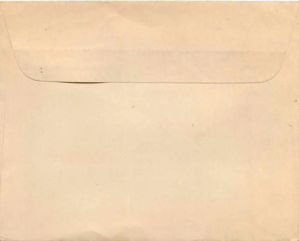 Officieel V-Mail dienst — Oorlog- en Marine Departementen — New York, 29 oktober 1943 - Achterkant