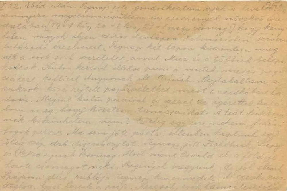 ताबोरी पोस्टल लेवेलेजो लाप - ताबोर, 1917 - एडिटर: मिस्टर किंग राजकीय छापाखाना, बुडापेस्ट - पीछे