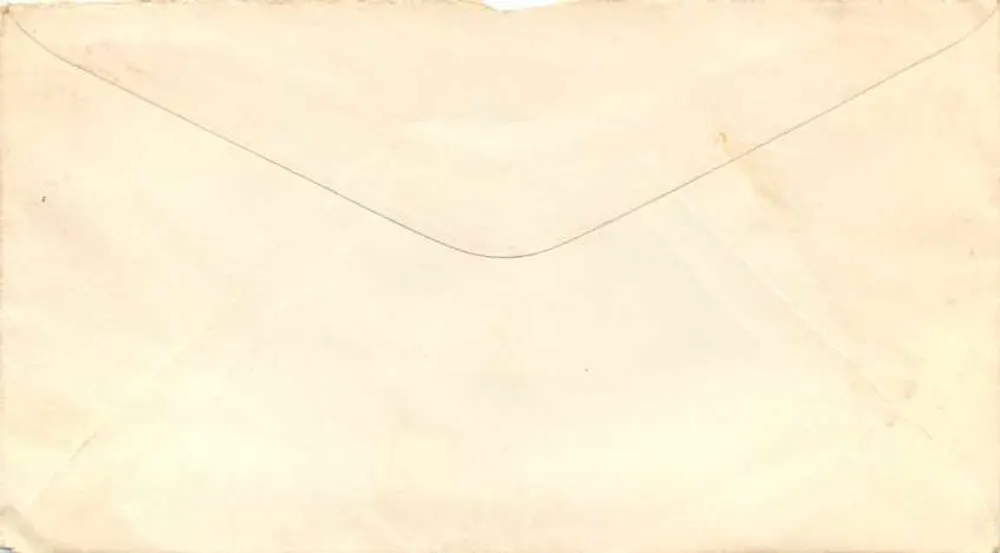 캠ILLA McGrath에게 보내는 아우라, N.Y. 주소의 포스터 — 헤르버트 후버 도장 — 맵레스, N.Y.의 우체국 도장 - 뒷면