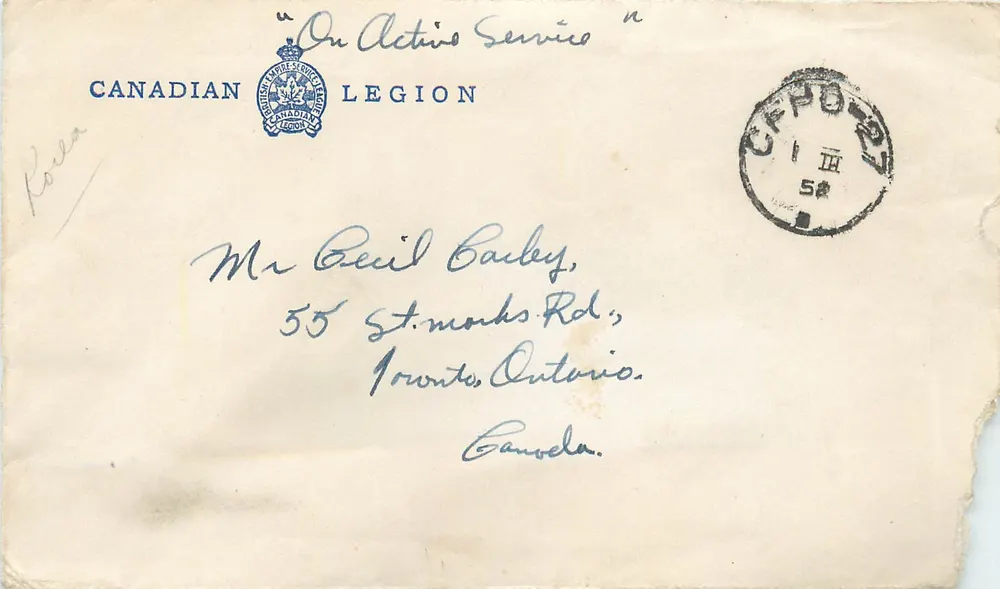 Canadian Legion — Im aktiven Dienst — CFPD-52 - Vorderseite
