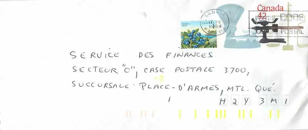 Balanzas postales — Museo canadiense de las civilizaciones — Canadá 1994 - Anverso