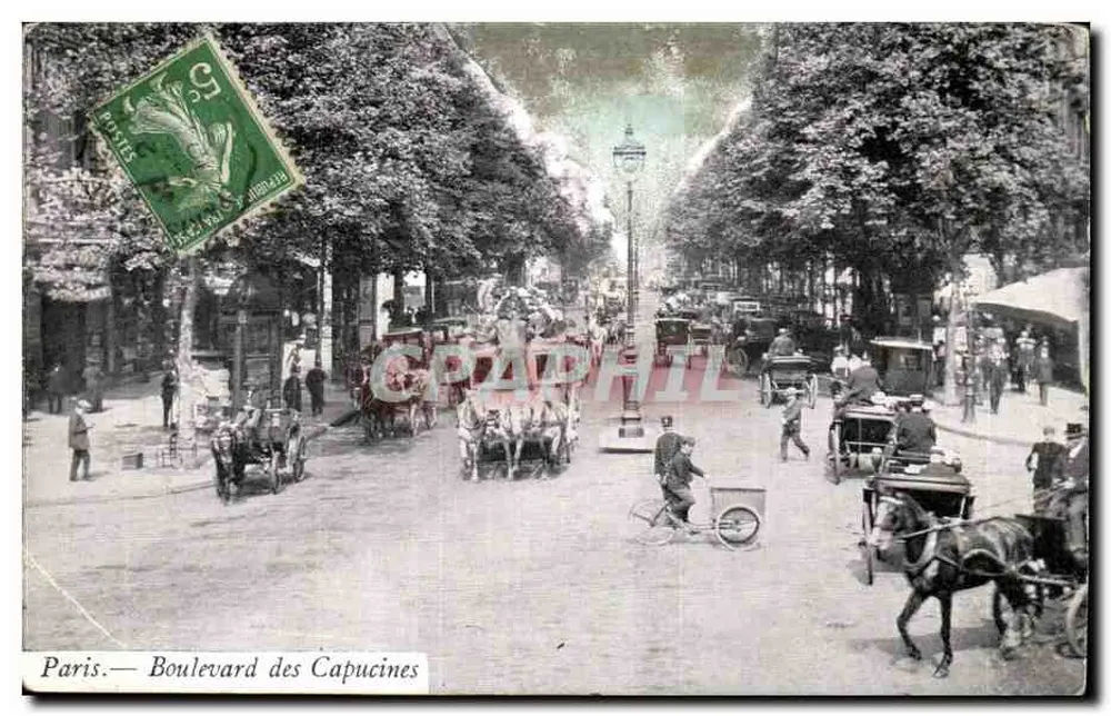 Paris — Boulevard des Capucines — editor A.B. - Frente