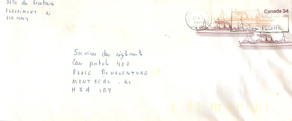Empress of Japan — navio de passageiros do Pacífico Canadiense — editor Canada Post - Frente