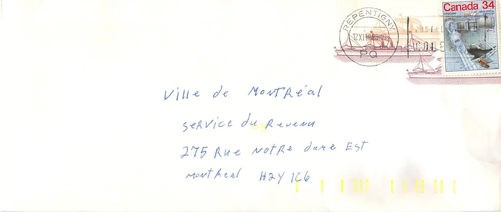 Imperatrice van Japan — schip van het Canadese Pacifiek — uitgever Postal Repentigny - Voorkant